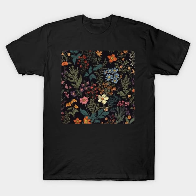 The coastal garden by night II T-Shirt by hamptonstyle